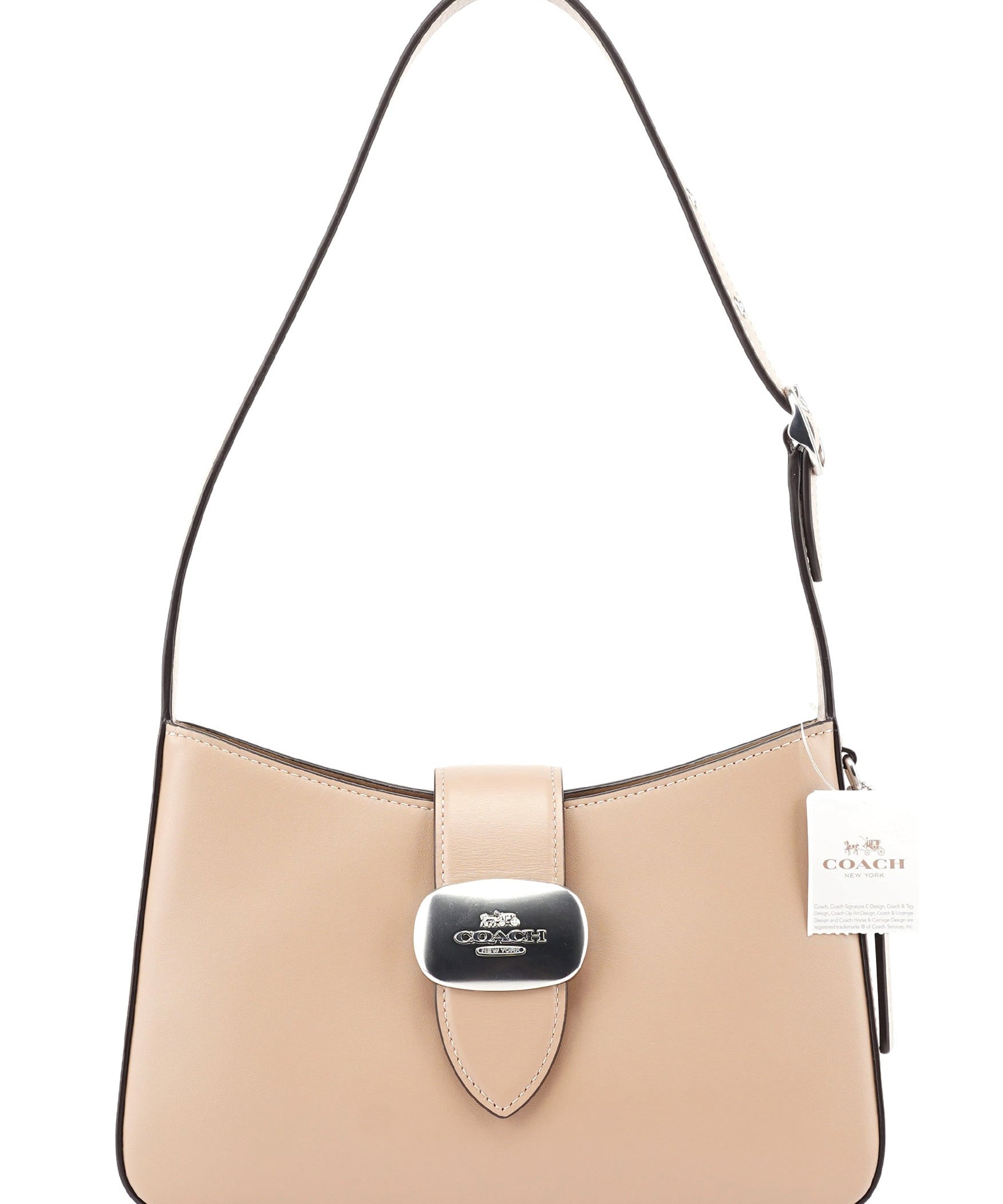 Coach Light Brown Leather Hobo Shoulder Bag