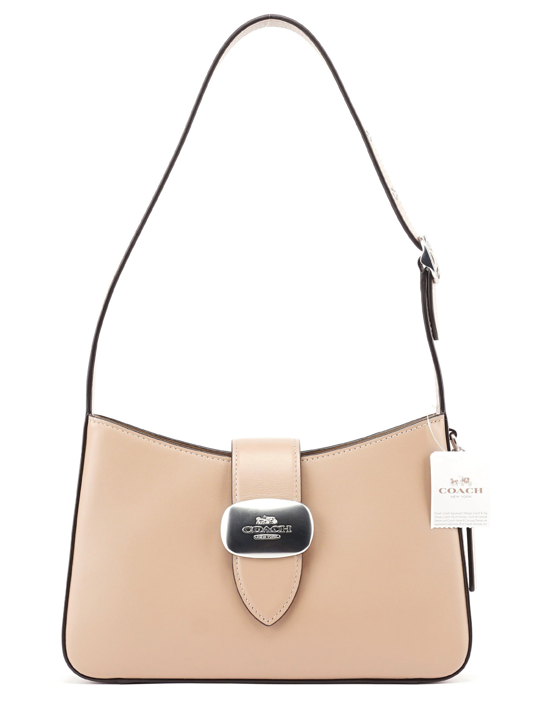 Coach Light Brown Leather Hobo Shoulder Bag