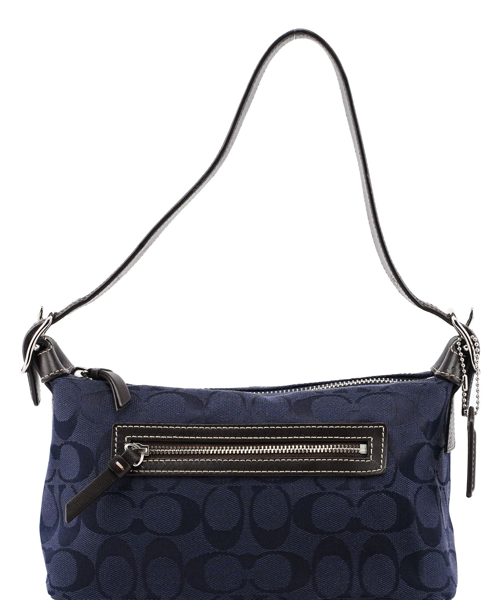 Coach Navy Signature C Hobo Shoulder Bag