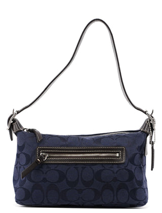 Coach Navy Signature C Hobo Shoulder Bag