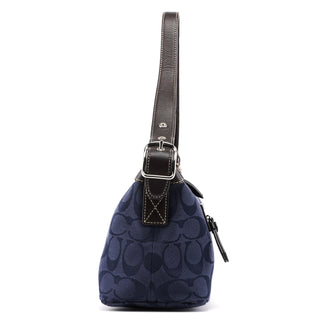 Coach Navy Signature C Hobo Shoulder Bag