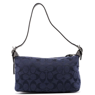 Coach Navy Signature C Hobo Shoulder Bag