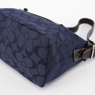 Coach Navy Signature C Hobo Shoulder Bag