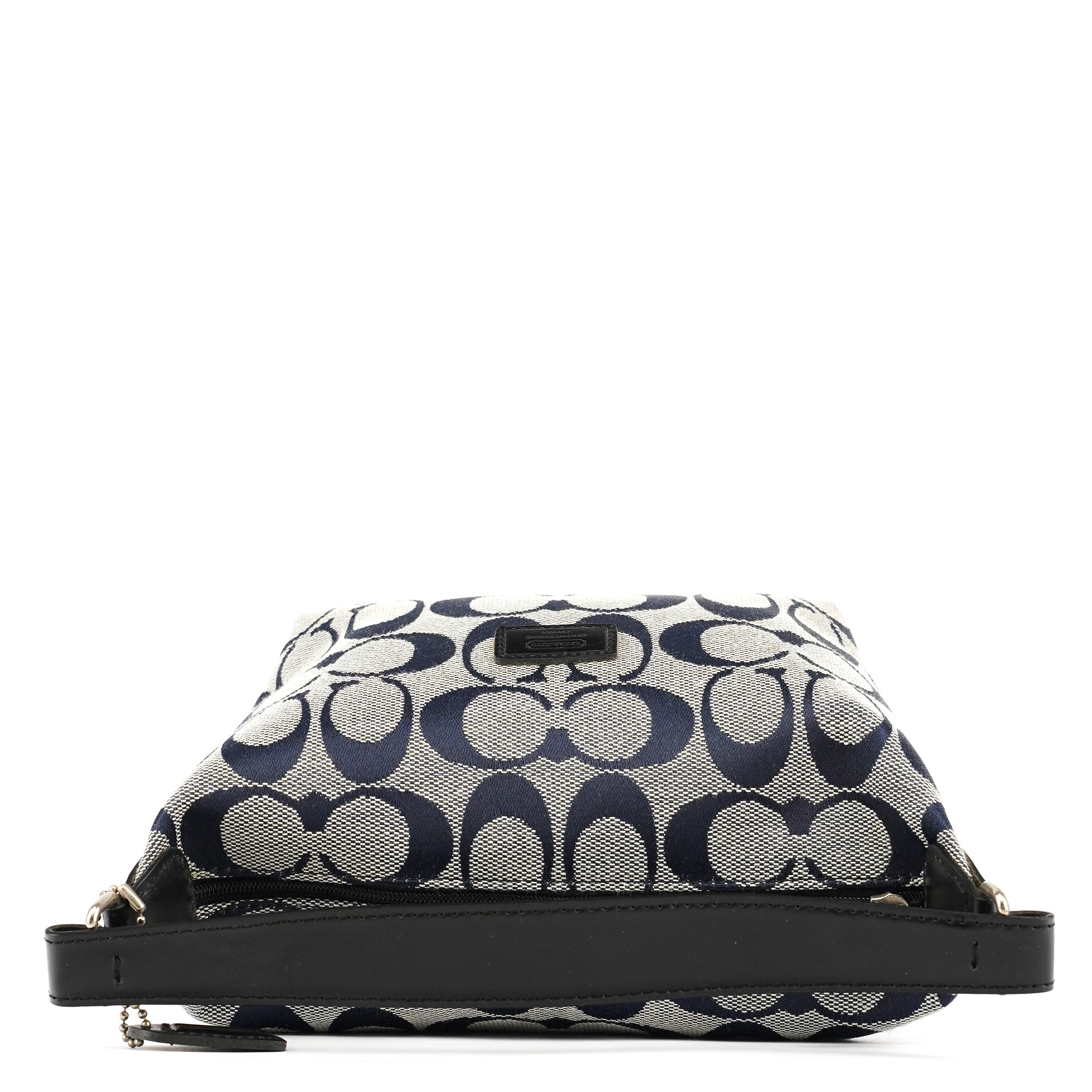 Coach Mini sac hobo en toile Signature bleu marine