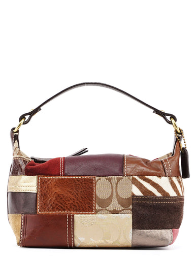 Coach Patchwork Signature C Mini Hobo Bag