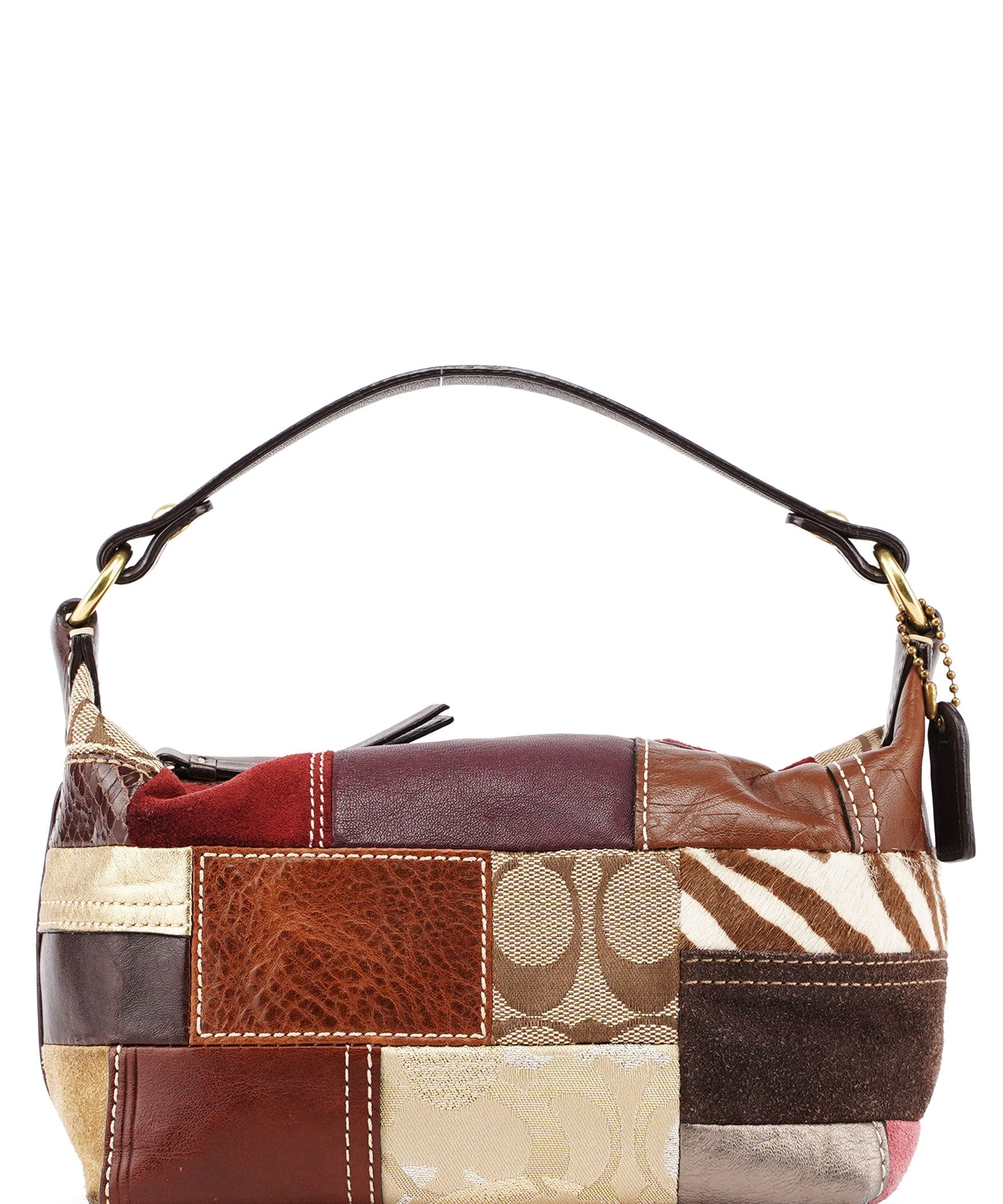 Coach Patchwork Signature C Mini Hobo Bag