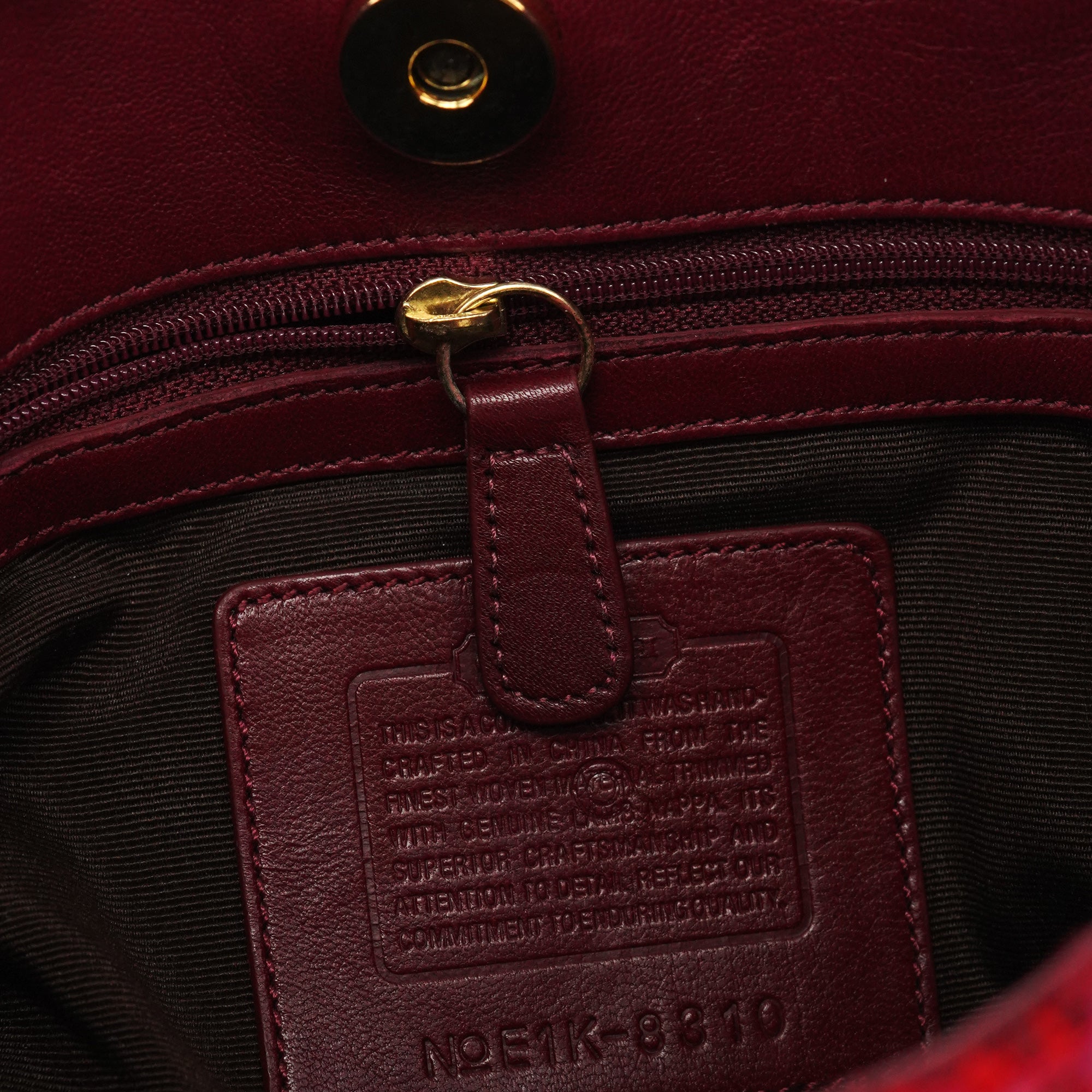 Coach Pink Tweed Leather Shoulder Bag