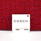 Coach Pink Tweed Leather Shoulder Bag
