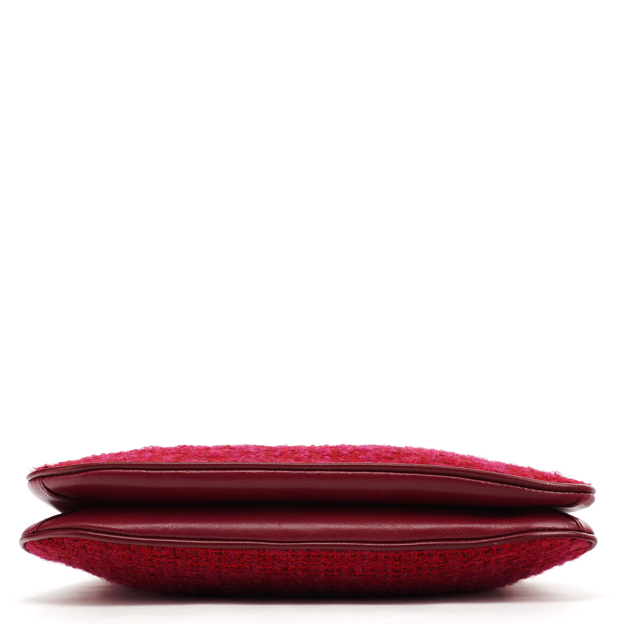 Coach Pink Tweed Leather Shoulder Bag