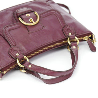 Coach Purple Leather Soho 2-Way Tote Bag