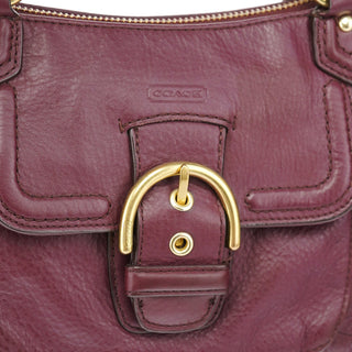 Coach Purple Leather Soho 2-Way Tote Bag