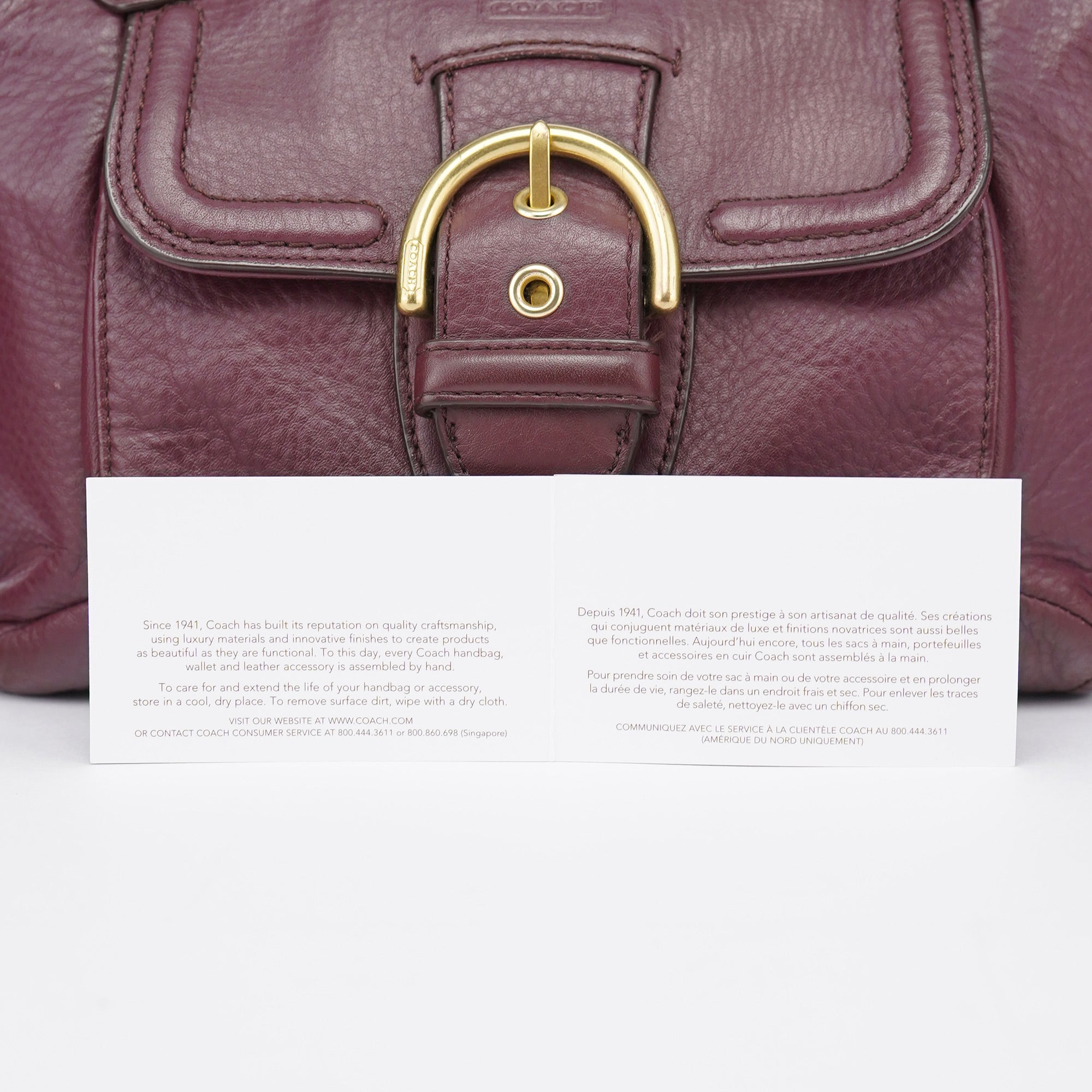 Coach Sac cabas deux portés Soho en cuir violet