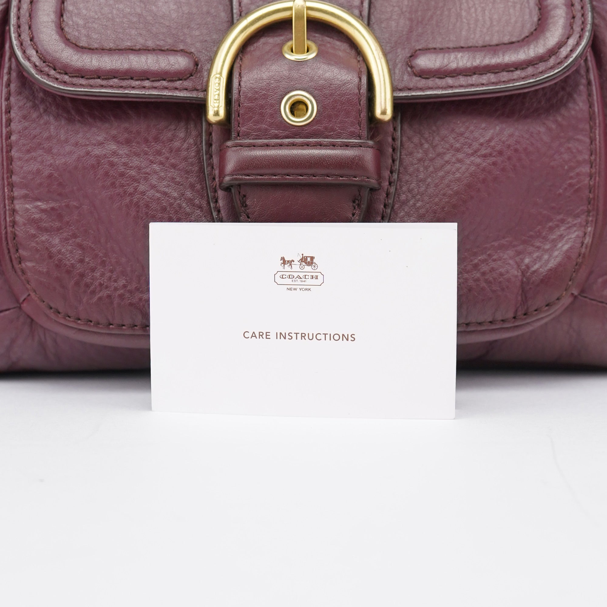 Coach Sac cabas deux portés Soho en cuir violet