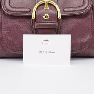 Coach Purple Leather Soho 2-Way Tote Bag