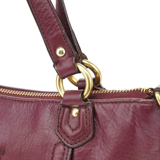 Coach Purple Leather Soho 2-Way Tote Bag