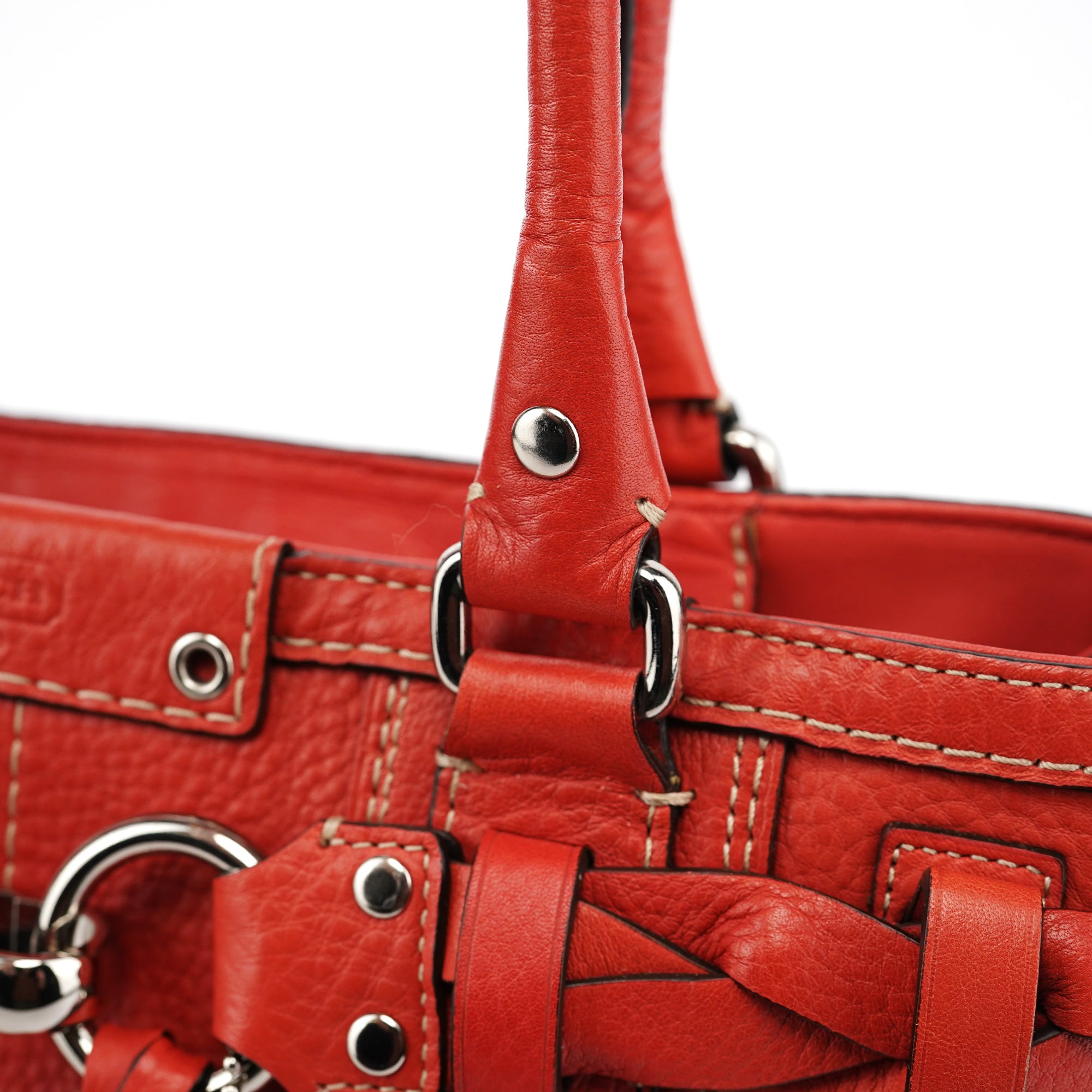 Coach Soho Tote Bag aus rotem Leder