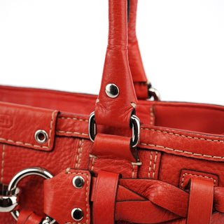 Coach Red Leather Soho Tote Bag