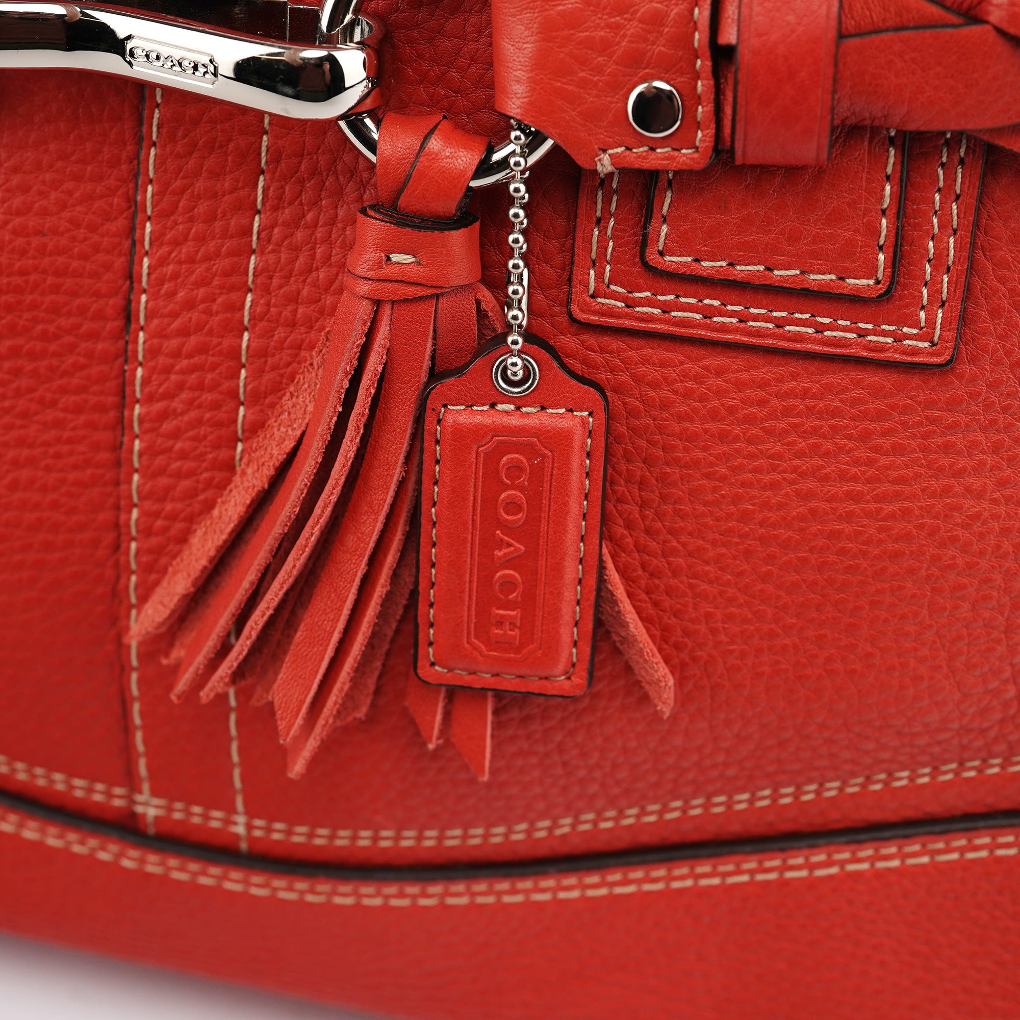 Coach Soho Tote Bag aus rotem Leder