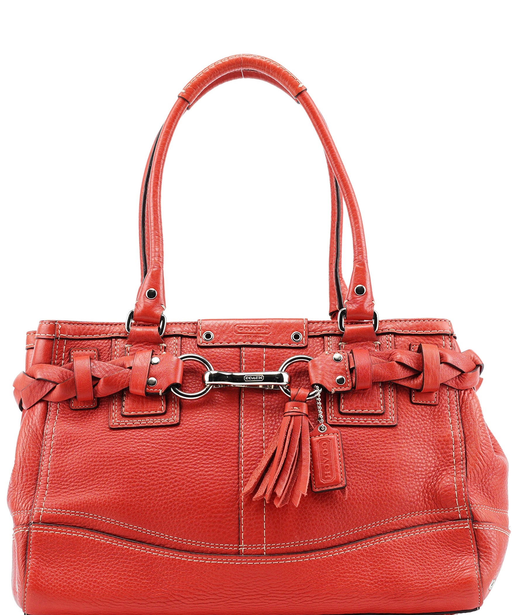 Coach Red Leather Soho Tote Bag