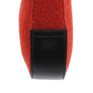 Coach Red Wool Shoulder Bag