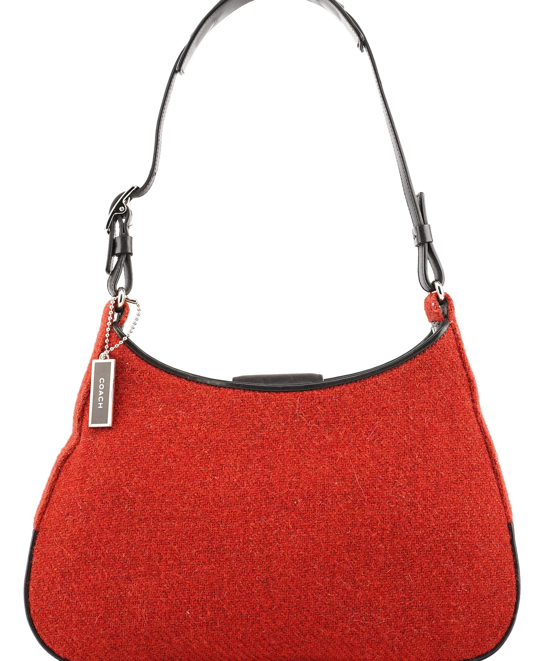 Coach Red Wool Shoulder Bag