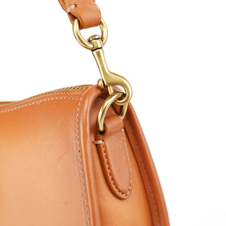 Coach Tan Leather Turnlock Shoulder Bag