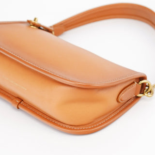 Coach Tan Leather Turnlock Shoulder Bag