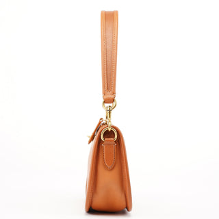 Coach Tan Leather Turnlock Shoulder Bag