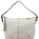 Coach White Leather Crescent Hobo Shoulder Bag