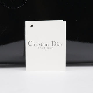 Dior Black Patent Leather Lady Dior Bag