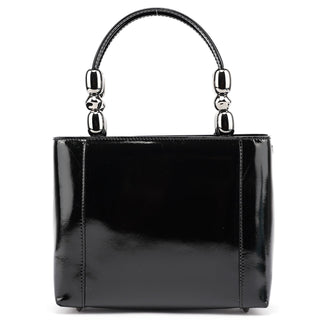 Dior Black Patent Leather Lady Dior Bag