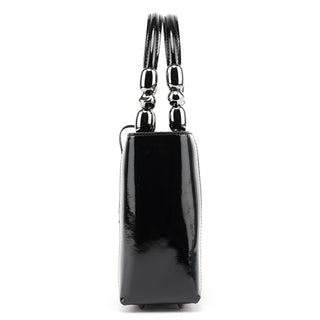 Dior Black Patent Leather Lady Dior Bag