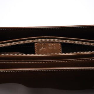 Dior Brown Patent Leather Lady Dior Tote Bag