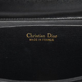 Dior Vintage Black Calfskin Chain Shoulder Bag