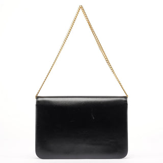 Dior Vintage Black Calfskin Chain Shoulder Bag