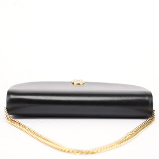 Dior Vintage Black Calfskin Chain Shoulder Bag