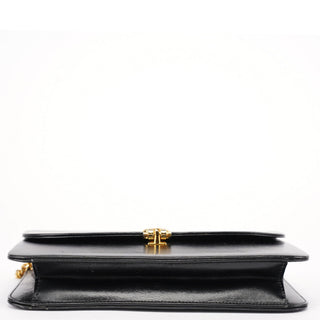 Dior Vintage Black Calfskin Chain Shoulder Bag