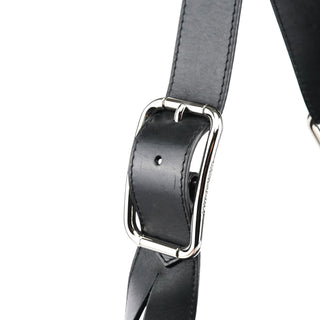 Dolce & Gabban Black Calfskin Leather Horn Hobo Bag