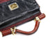 Dolce & Gabbana Black Brown Calfskin Sicily 2-Way Bag