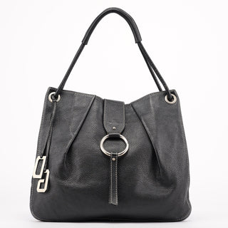 Dolce & Gabbana Black Calfskin DG Shoulder Bag