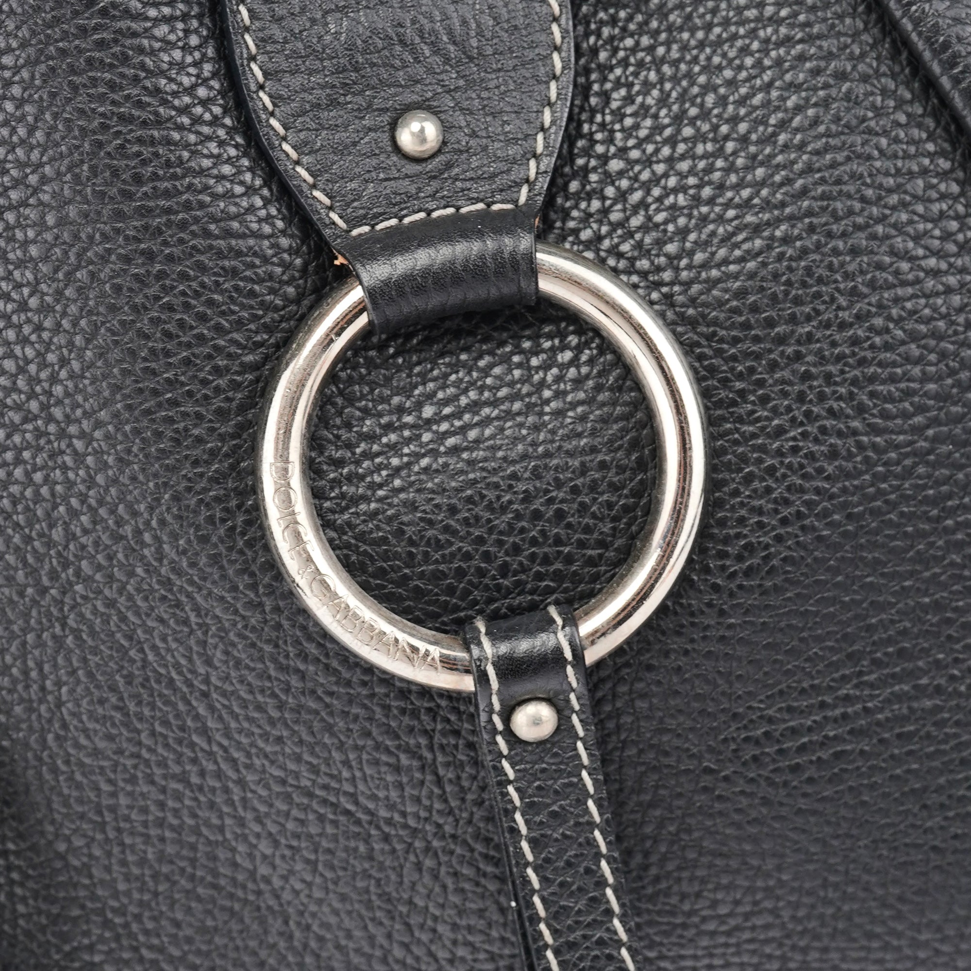 Dolce & Gabbana Black Calfskin DG Shoulder Bag