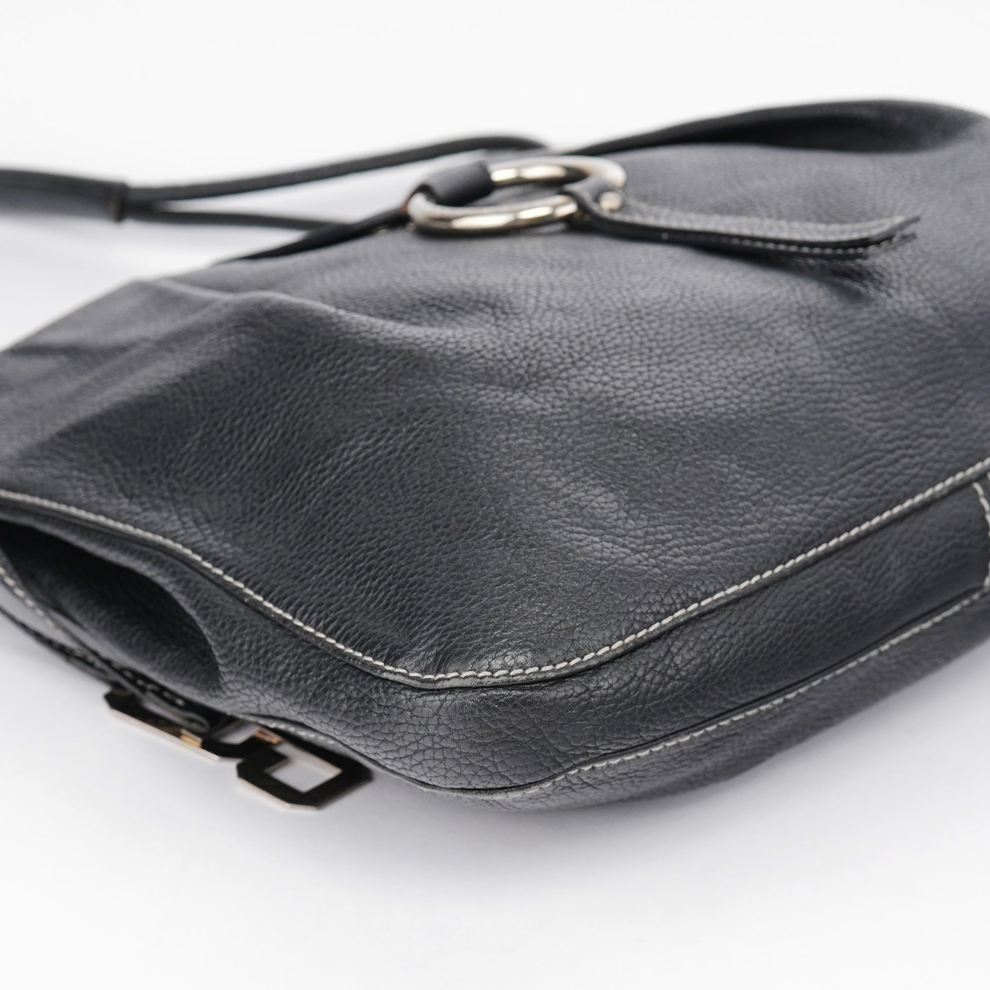 Dolce & Gabbana Black Calfskin DG Shoulder Bag