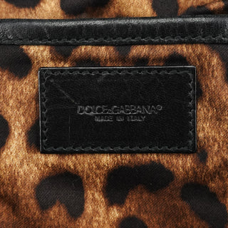 Dolce & Gabbana Black Calfskin Leather Romantique Tote Bag