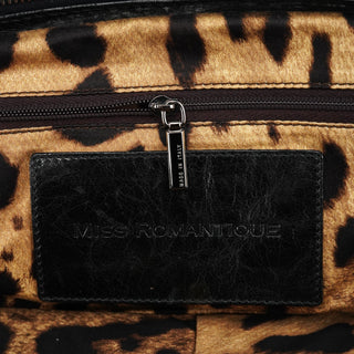 Dolce & Gabbana Black Calfskin Leather Romantique Tote Bag