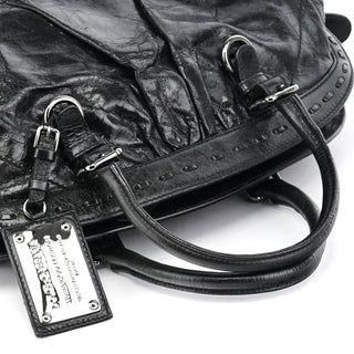 Dolce & Gabbana Black Calfskin Leather Romantique Tote Bag