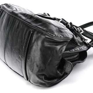 Dolce & Gabbana Black Calfskin Leather Romantique Tote Bag