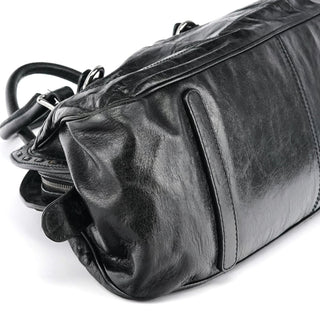 Dolce & Gabbana Black Calfskin Leather Romantique Tote Bag