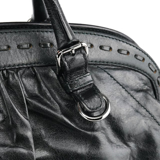 Dolce & Gabbana Black Calfskin Leather Romantique Tote Bag