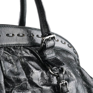 Dolce & Gabbana Black Calfskin Leather Romantique Tote Bag