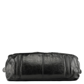 Dolce & Gabbana Black Calfskin Leather Romantique Tote Bag